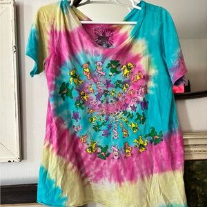 Colorful Tie-Dye Graphic T-Shirt